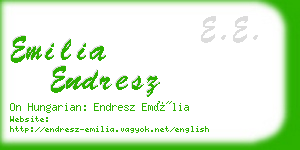 emilia endresz business card